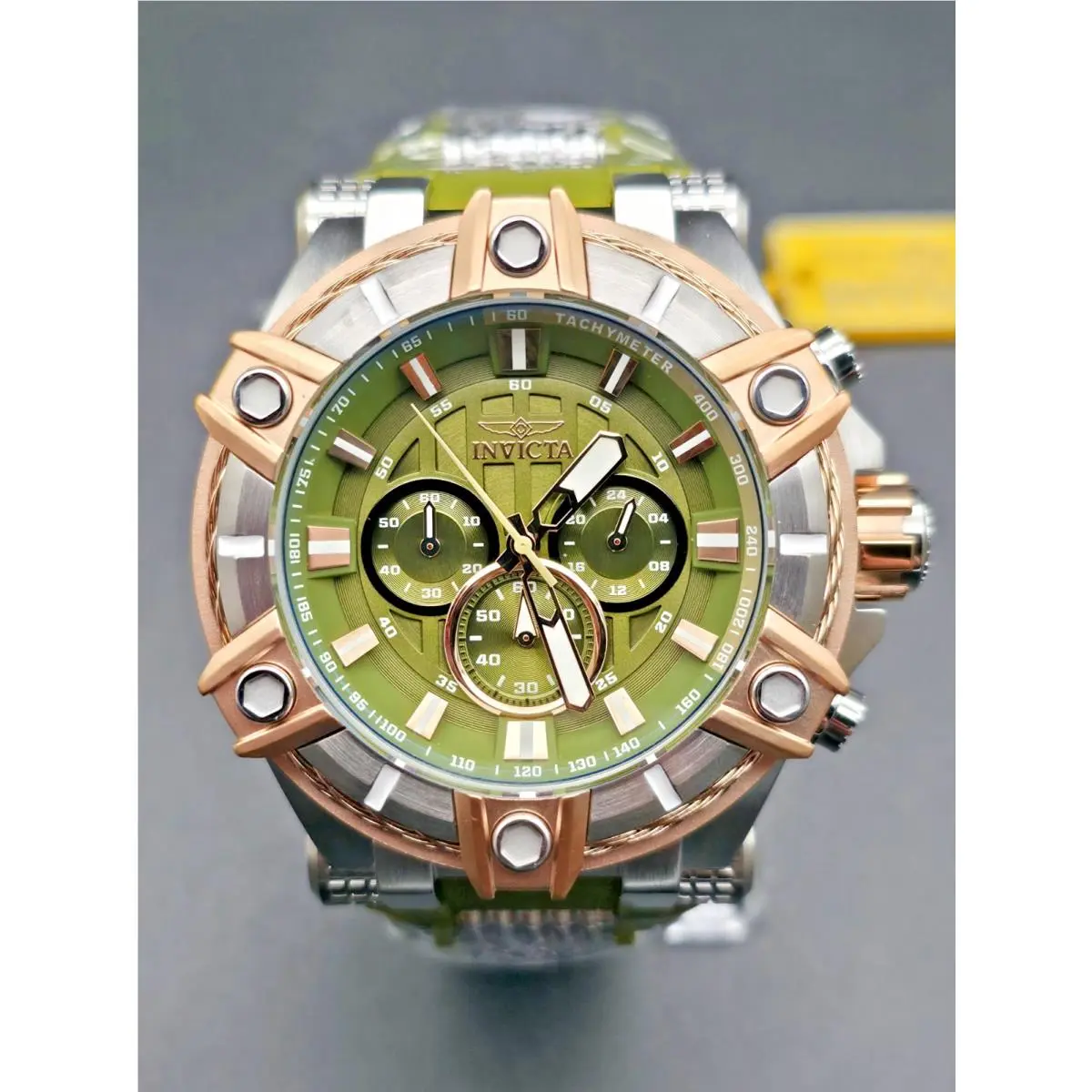 Invicta Bolt Surge Men`s Watch - 52mm Olive Green Steel 49809