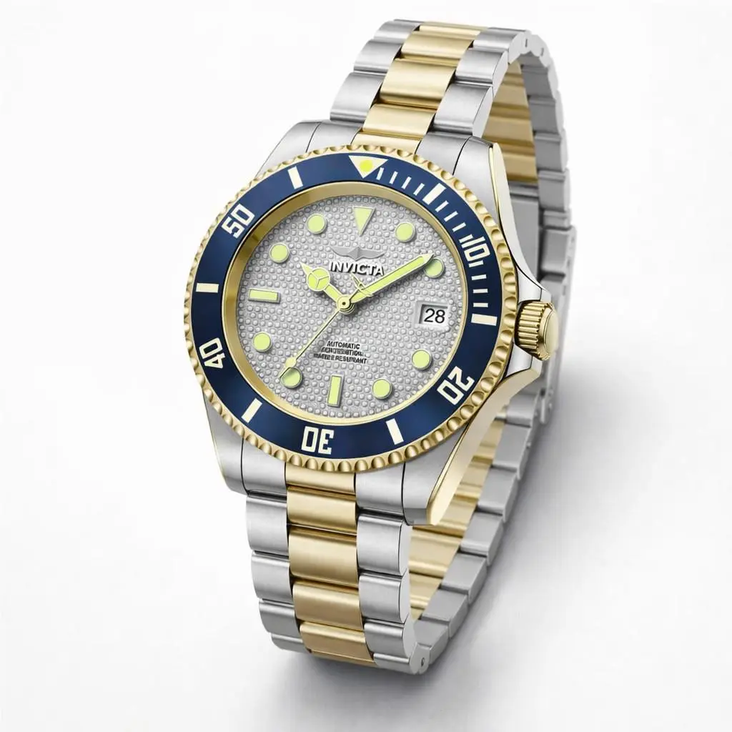 Invicta Pro Diver Velaquest NH35 Automatic Men`s Watch 43mm Gold Steel 50283