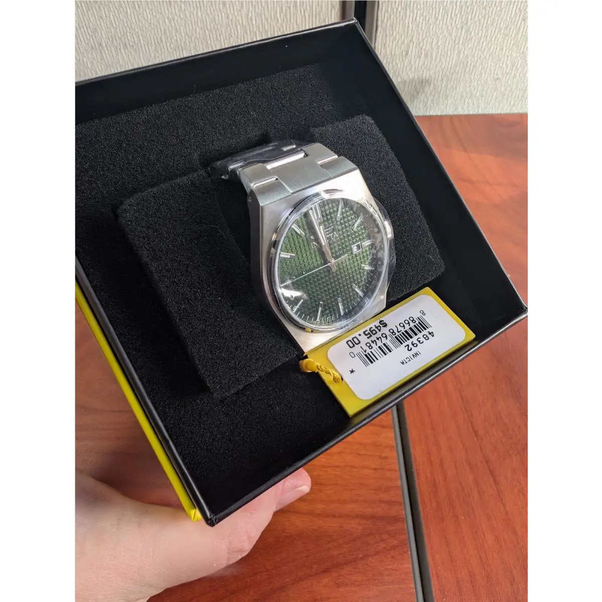 Invicta Men`s Stainless Steel Speedway Zager Exclusive Green Dial Prx Homage
