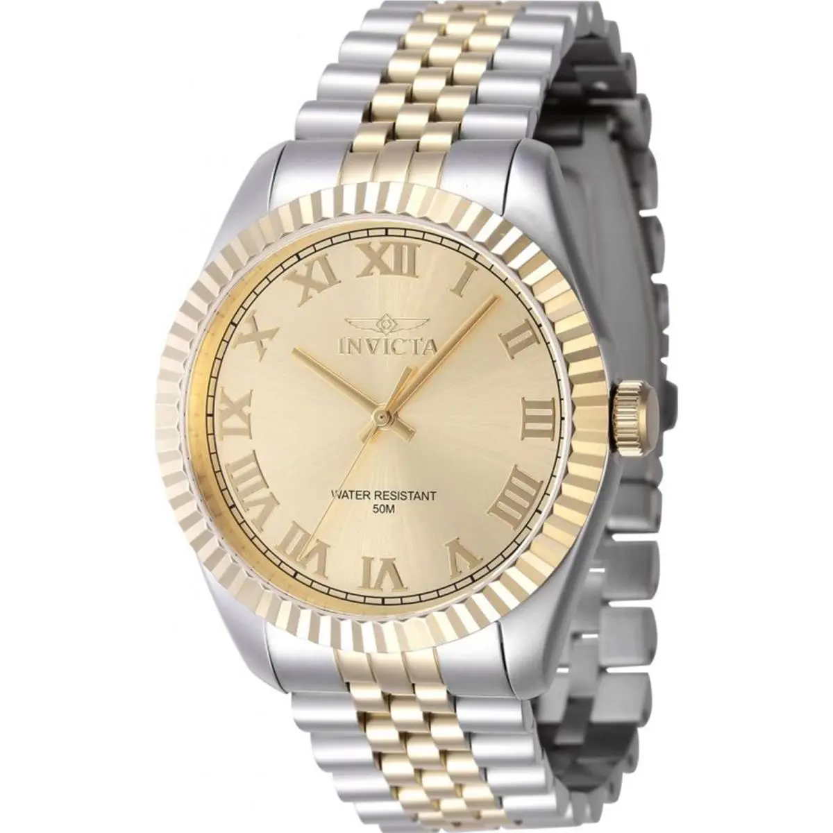 Invicta Men`s 47404 Specialty Quartz 3 Hand Gold Dial Watch