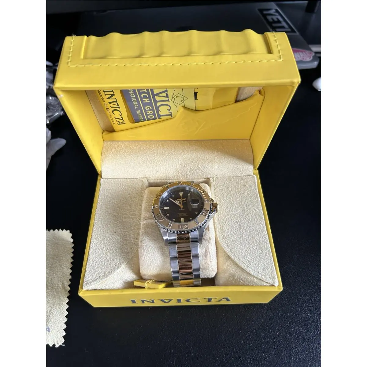 Invicta Men’s Watch Professional Submariner Blue Dial Gold