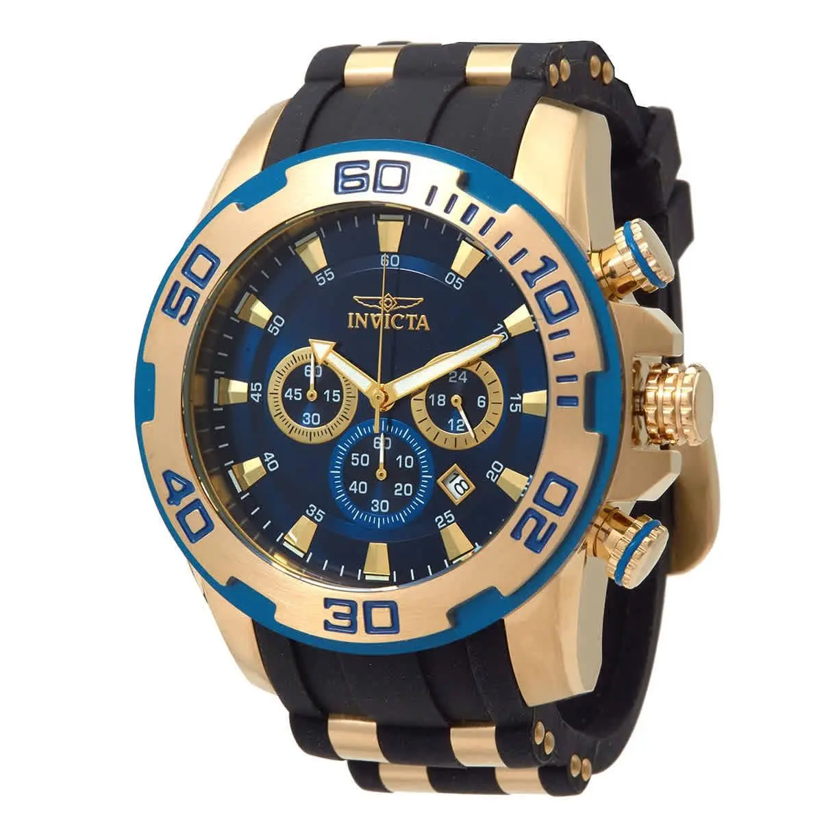 Invicta Pro Diver Chronograph Quartz Blue Dial Men`s Watch 22341