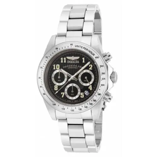 Invicta Men`s 17025 Speedway Quartz Chronograph Black Dial Watch