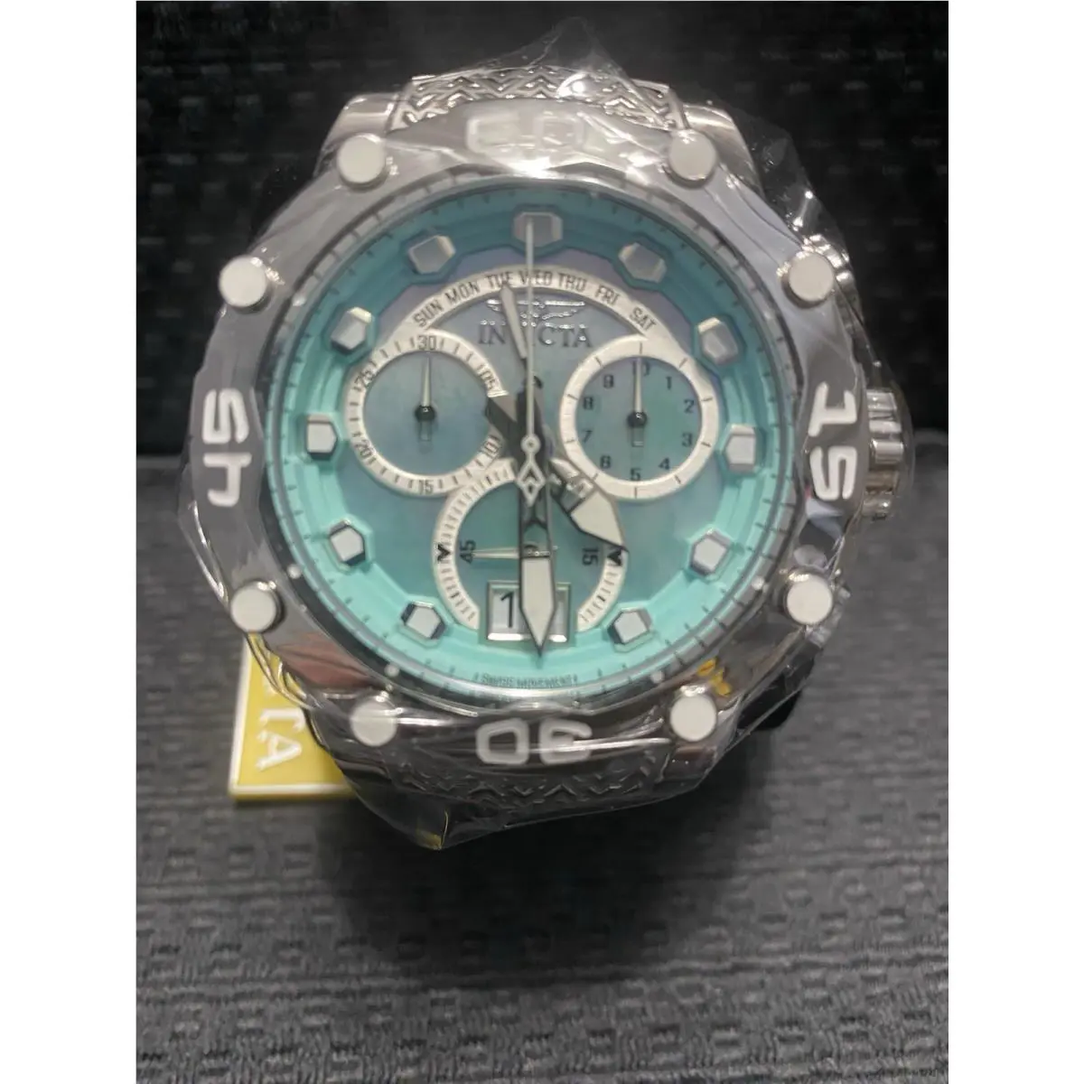 Invicta 48.50mm Subaqua Noma Vlll Swiss Quartz Turquoise Dial Watch Model 47293