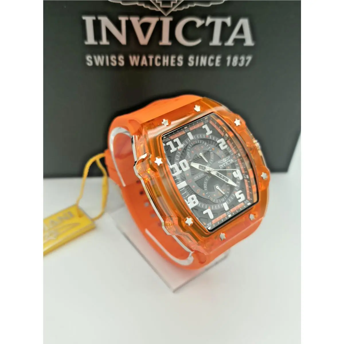 Invicta Men`s Wristwatch 48446 - Invicta Racing Cyclone 48.5mm Orange