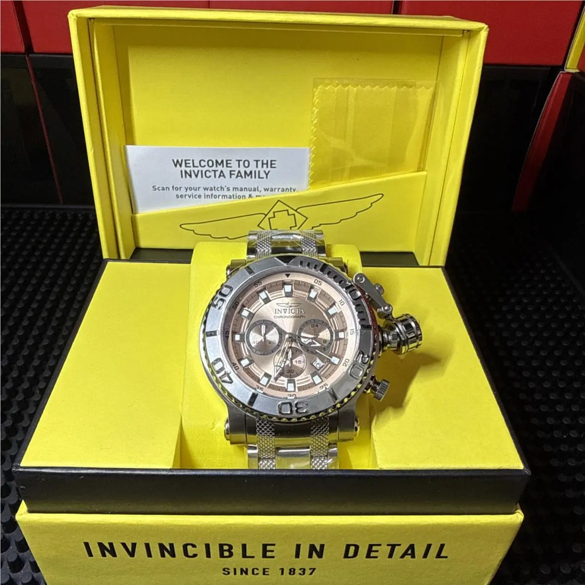 Invicta Coalition Forces Synarchy Dusty Rose 52mm Chronograph Watch 50114