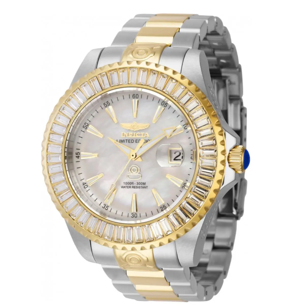 Invicta Grand Diver Limited Edition Men`s 47mm White Pearl Dial Auto Watch 44316