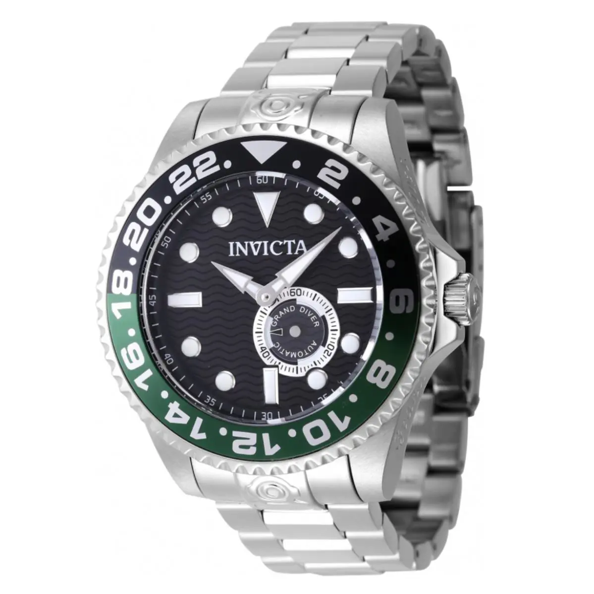Invicta Grand Diver Men`s 47mm Automatic Night Forest Black Dial Watch 47296