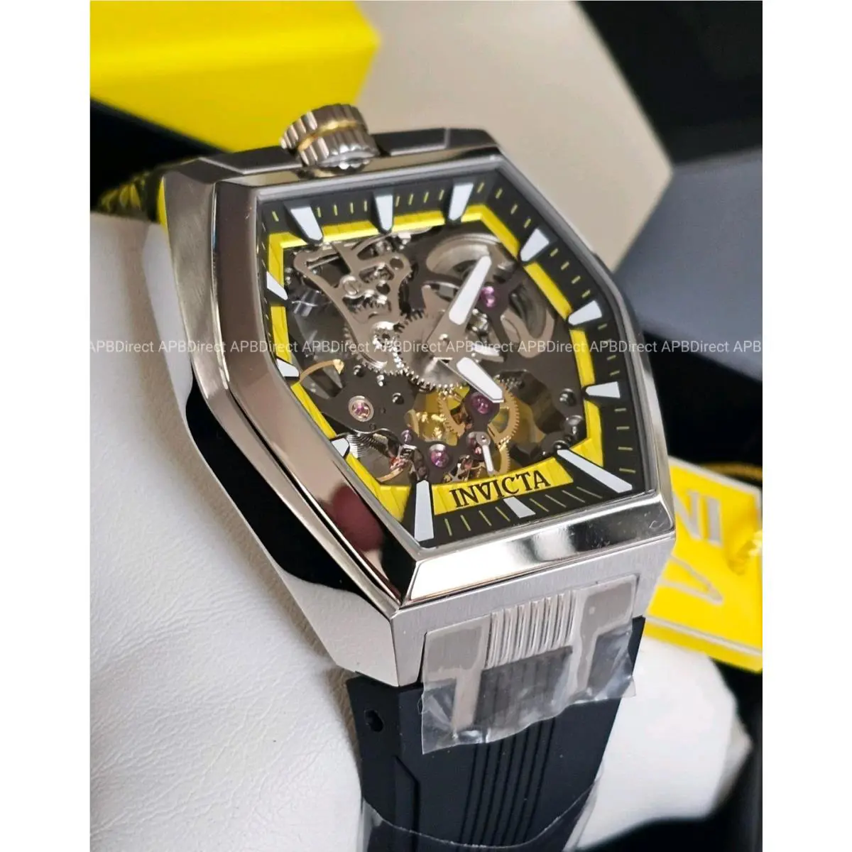 Invicta - Akula Stealth Legion Mechanical - Silver Skeleton Tritnite Mens Watch