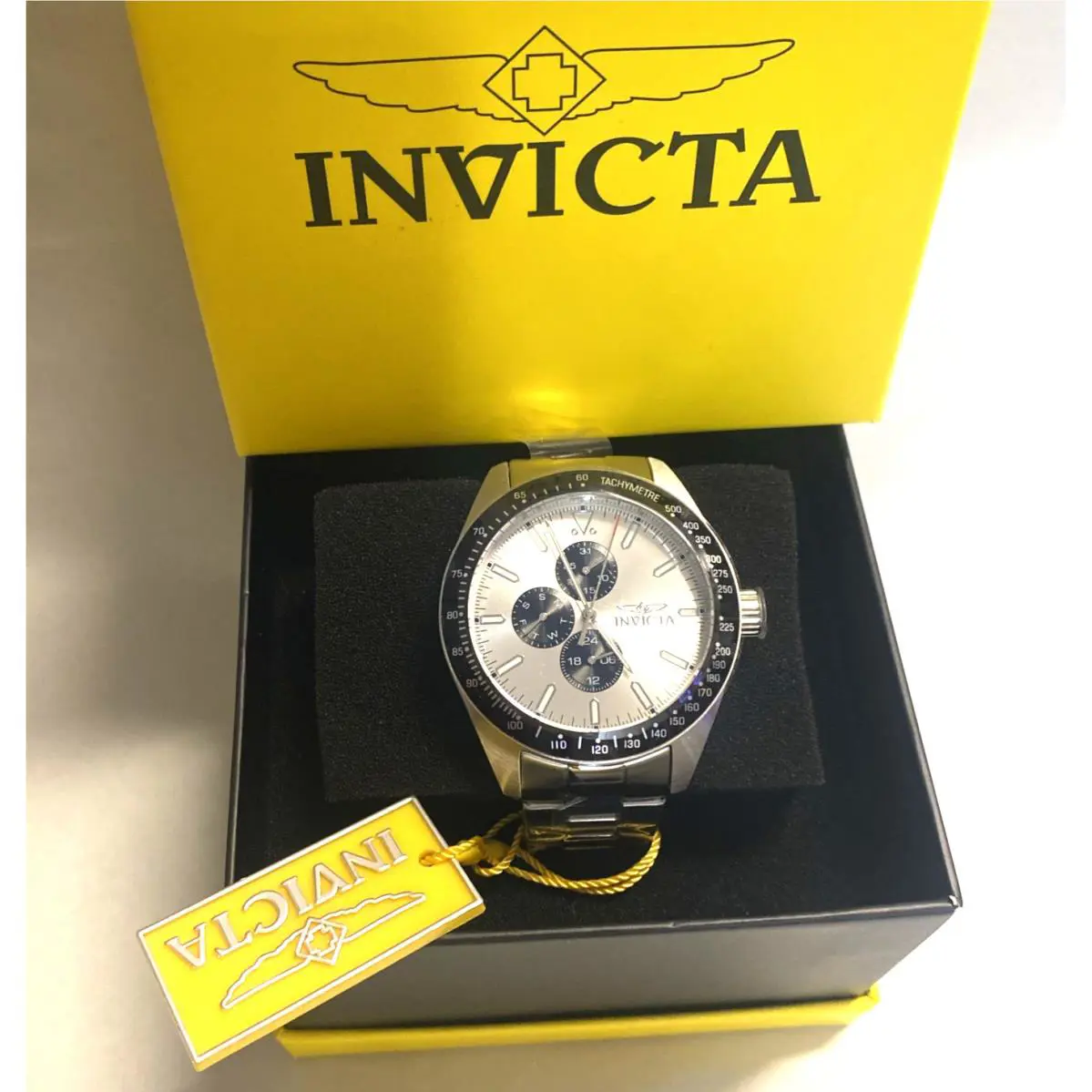 Invicta Aviator Storm Men`s Watch 45mm Steel Band