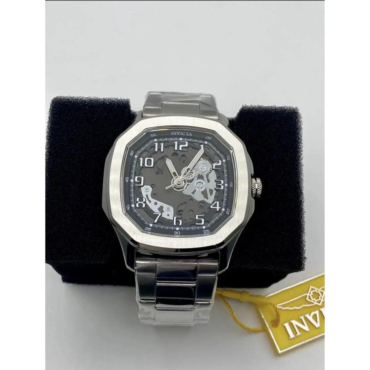 Invicta 50604 S1 Rally Diablo 46mm Quartz Skeleton Open Heart Stainless
