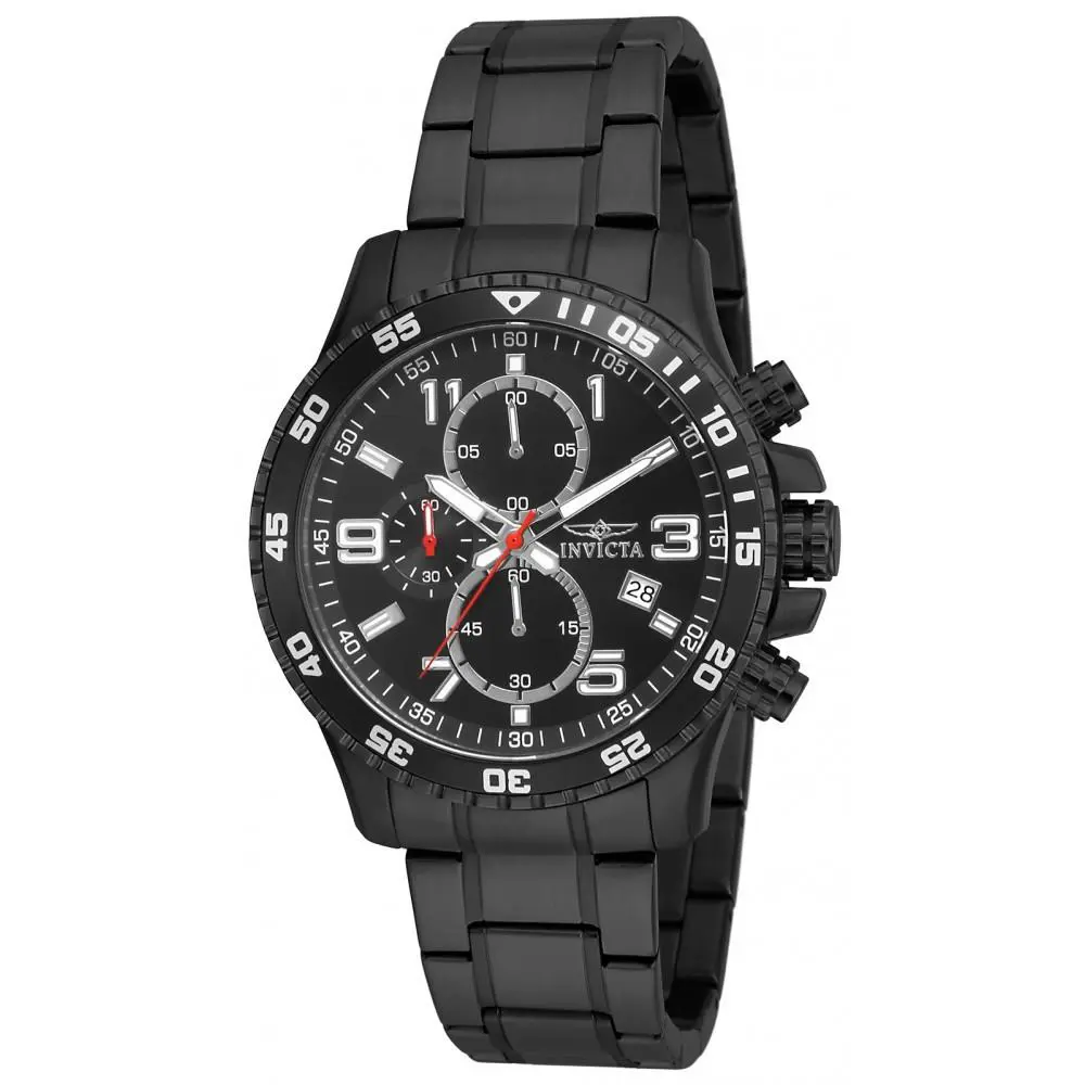 Invicta Men`s 16933 Specialty Quartz Multifunction Black Dial Watch