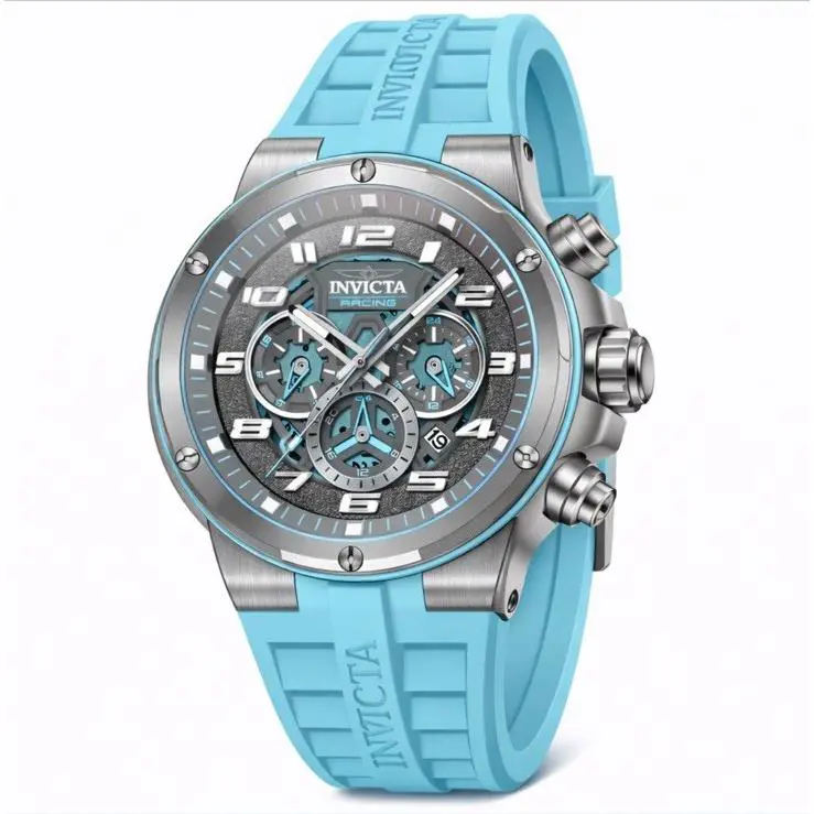 Invicta S1 Rally Stage Grid Men’s Watch-49mm Light Blue Silicone 50260