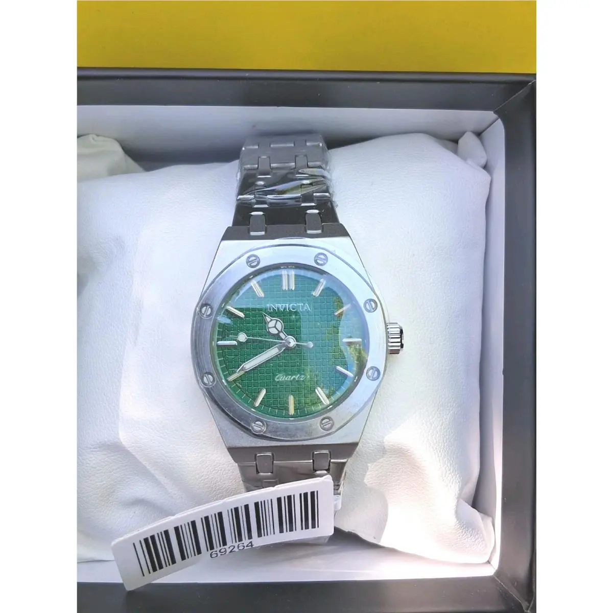 Invicta Women`s Watch Celestial Quartz Green Dial Stainless Steel Bracelet 69264