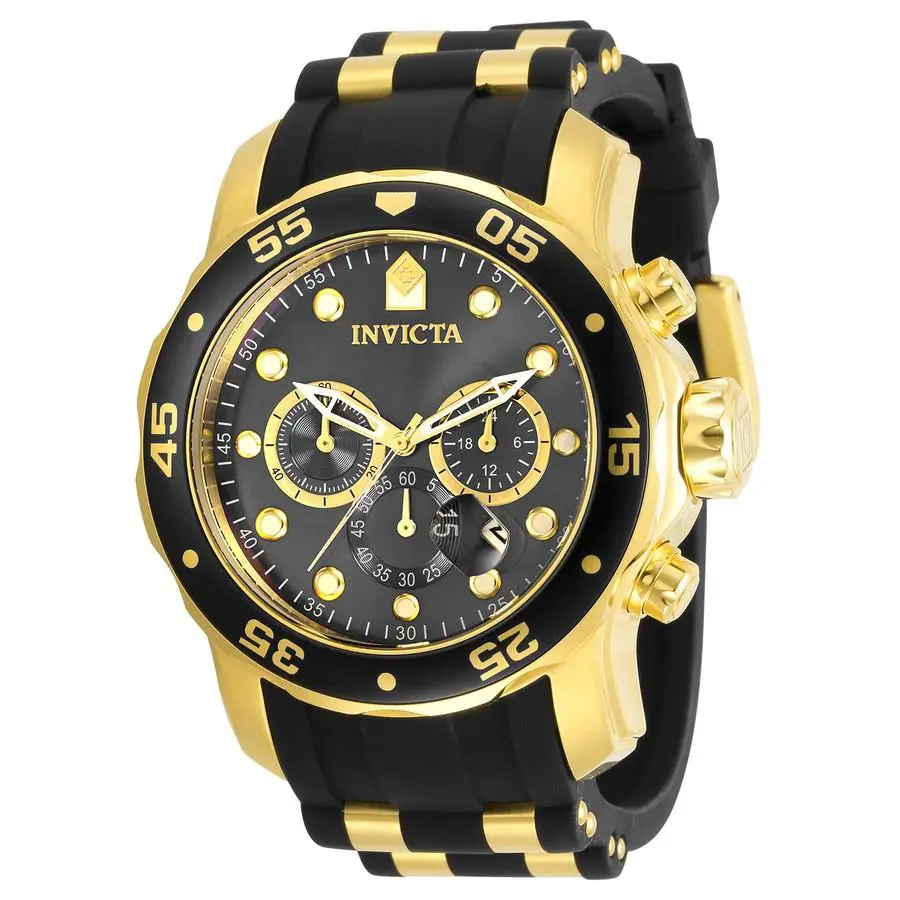 Invicta Pro Diver Chronograph Quartz Charcoal Dial Men`s Watch 30764