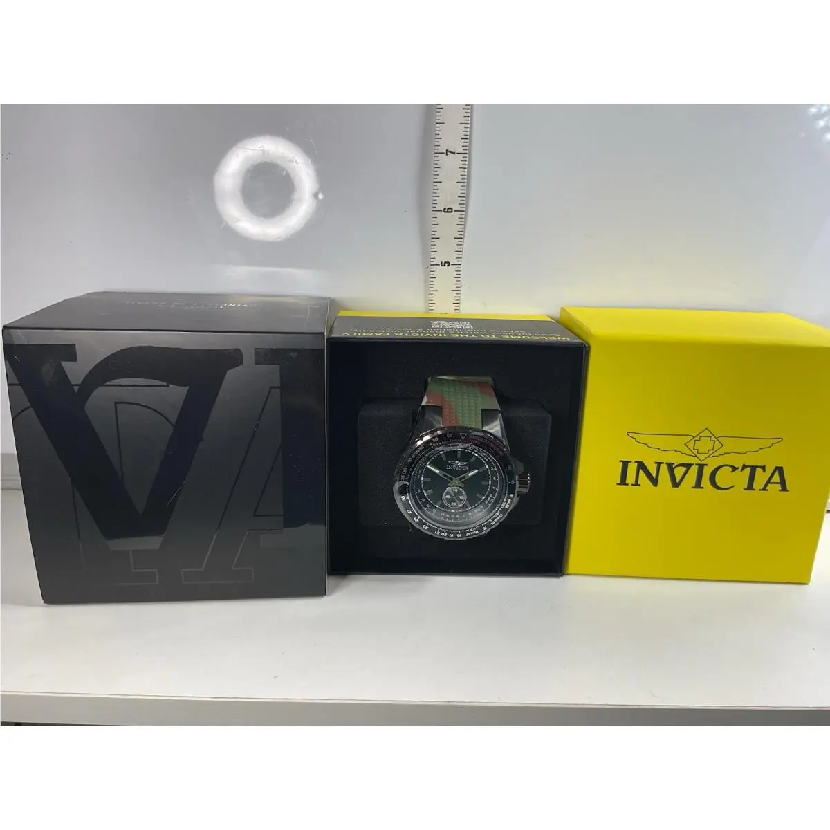 Invicta Aviator Watch 49327 Camo Silicone Band 50mm Iob