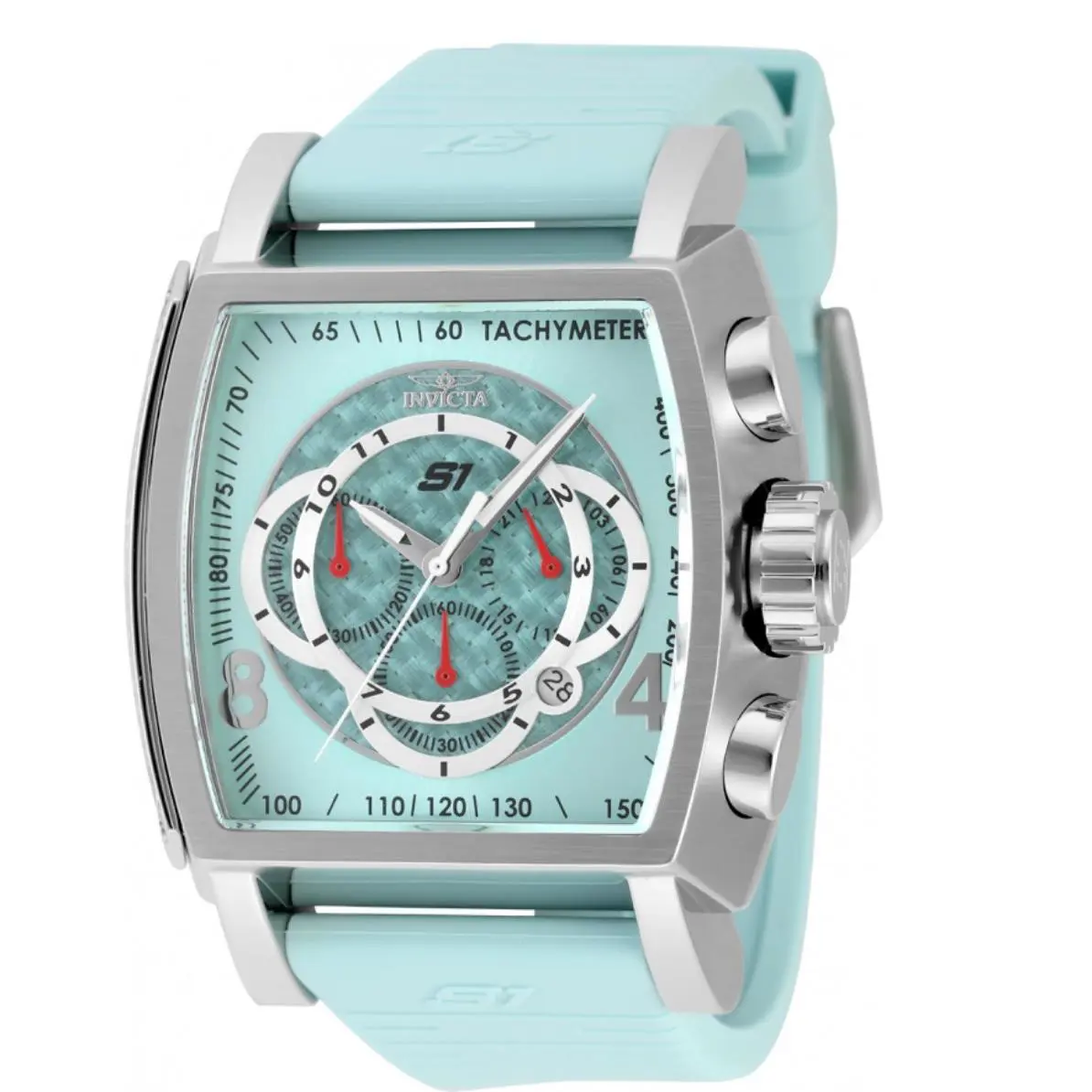 Invicta S1 Rally Concentric Men`s 48mm Aqua Chrono Watch Turquoise 48429