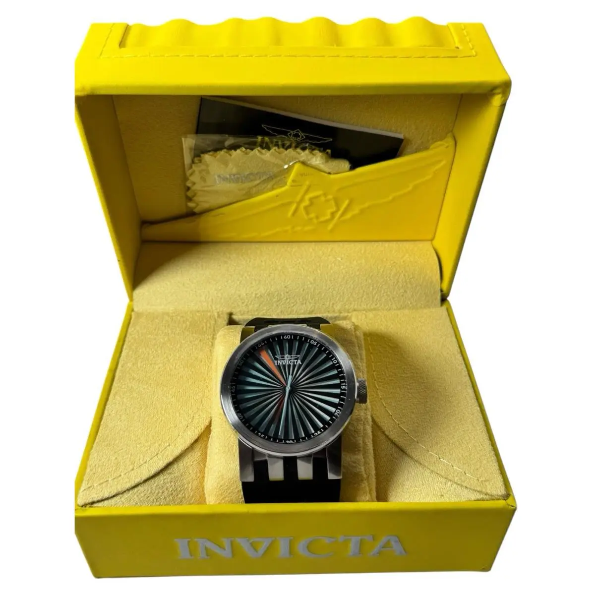 Mens Invicta Dna Rainbow Bright Turbine Watch Model 10445 46mm Battery