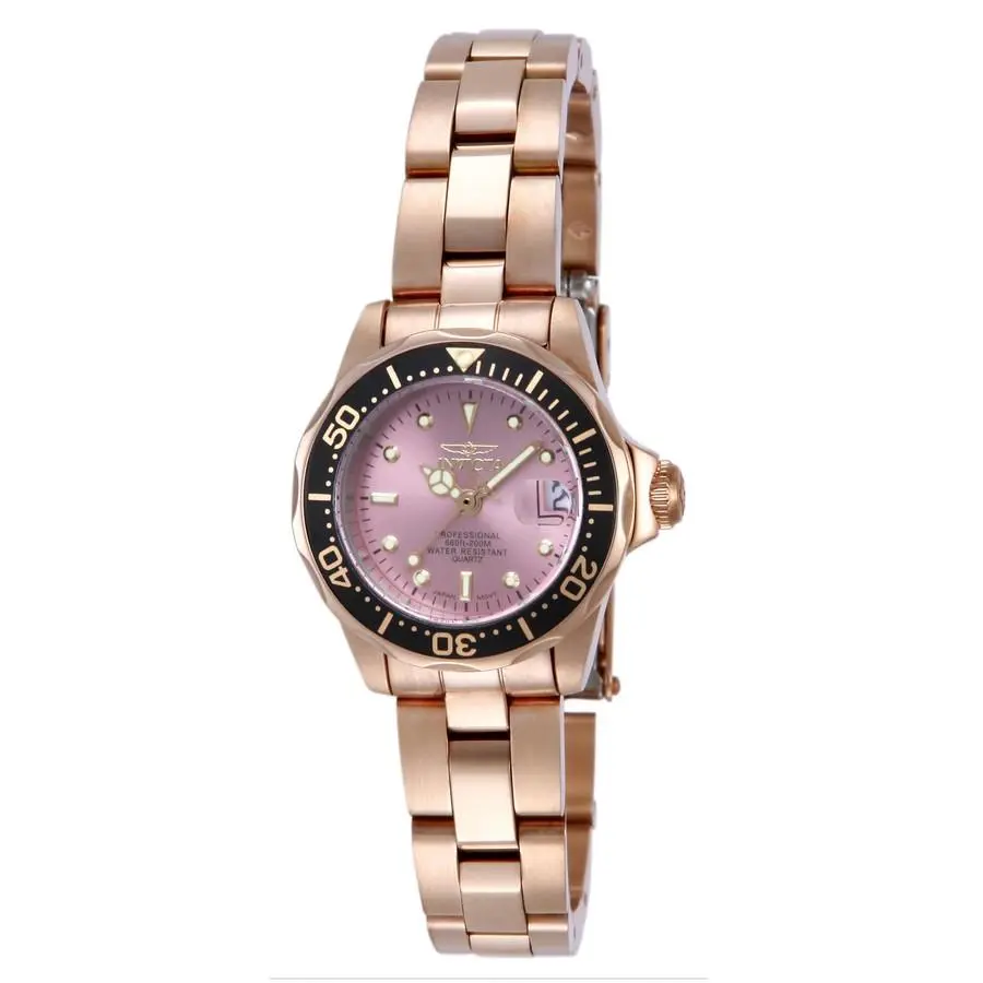 Pro Diver Quartz Pink Dial Unisex Watch 14100 by Invicta