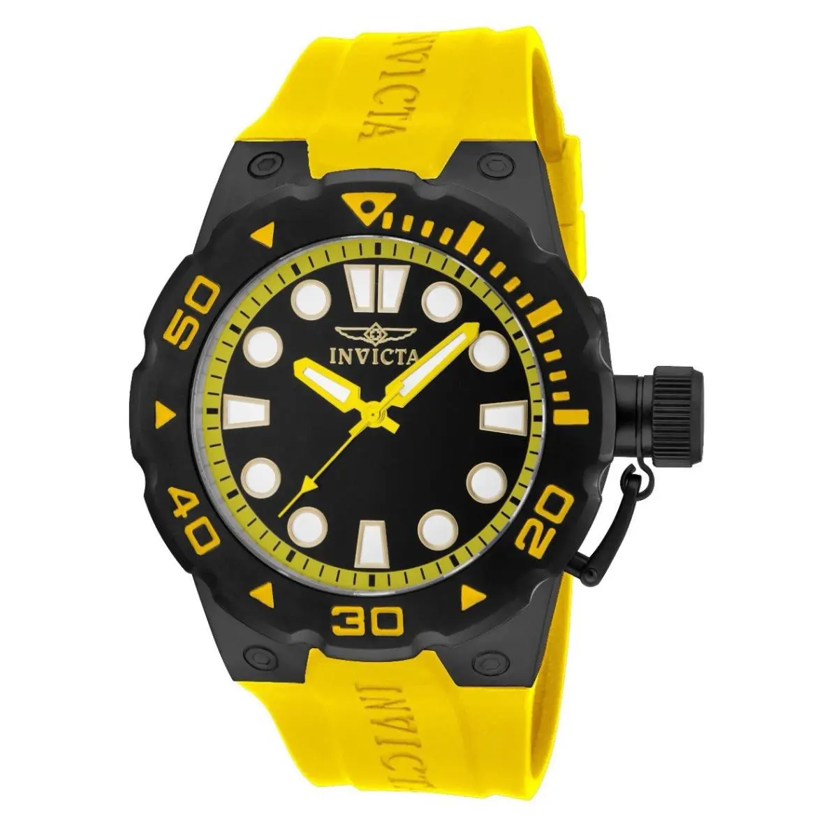 Invicta Men`s 16138 Pro Diver Analog Display Swiss Quartz Yellow Watch