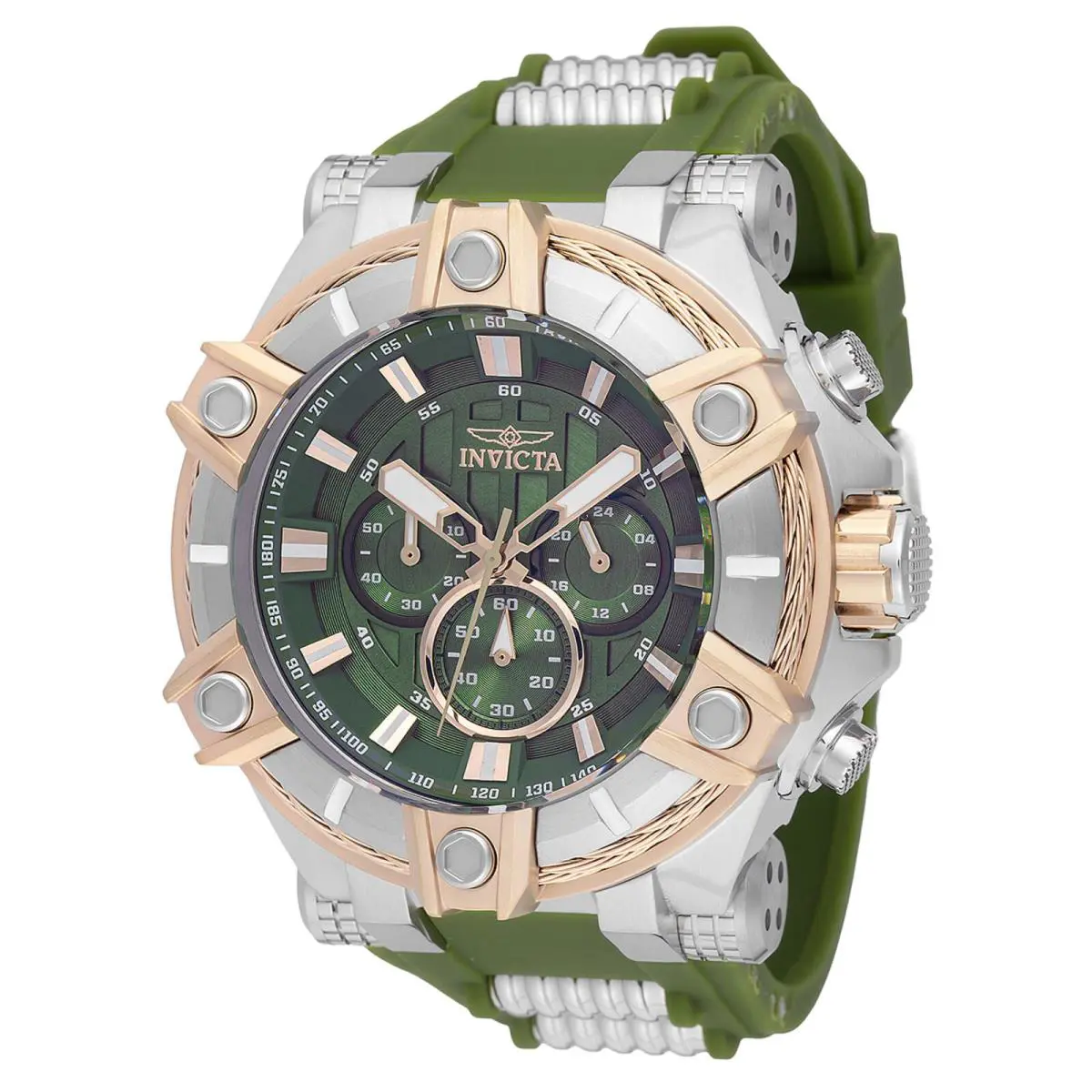 Invicta Bolt Surge Men`s Watch - 52mm Olive Green Steel 49809