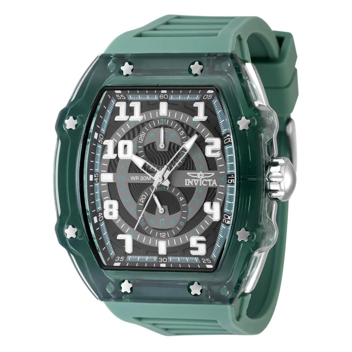 Invicta Racing Cyclone Men`s Watch - 48.5mm Green 48445