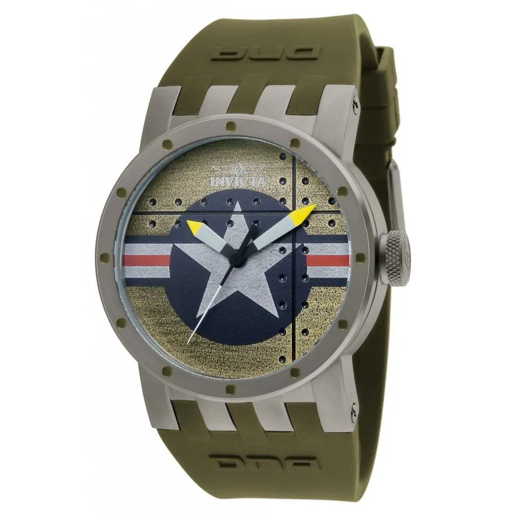 Invicta Men`s 11648 Dna Quartz 3 Hand Green Dial Watch
