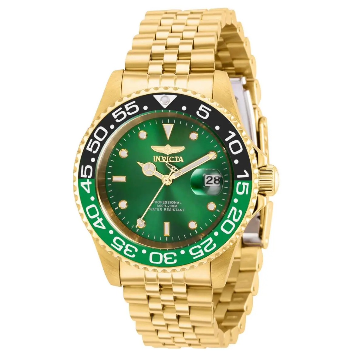 Men`s Watch Pro Diver Quartz Green Dial Stainless Steel Bracelet 36044 by Invicta