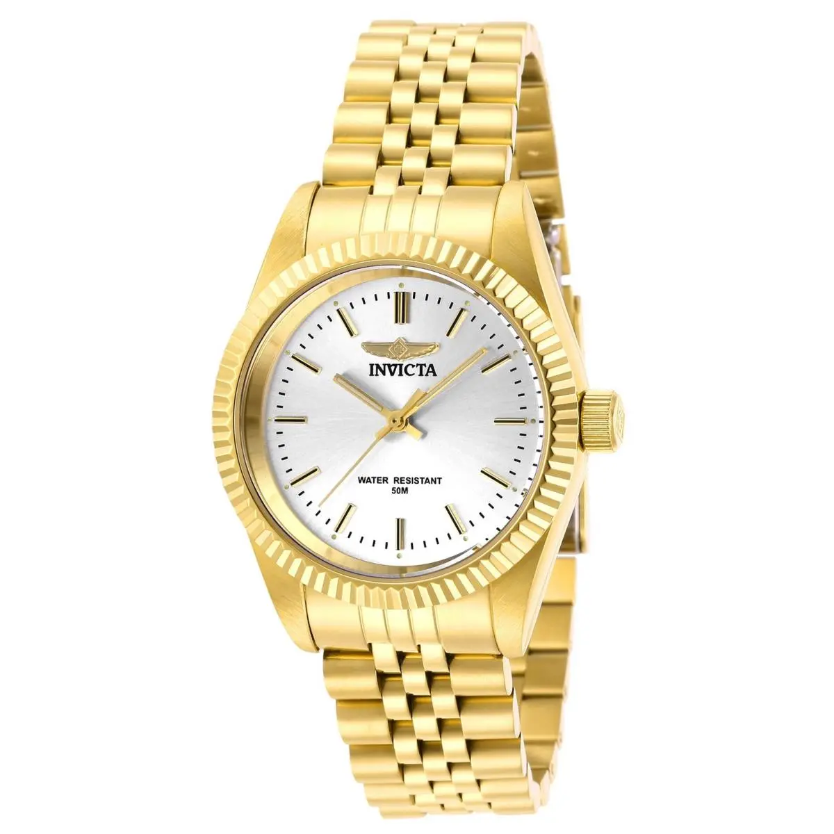 Women`s Watch Specialty Silver Tone Dial Yellow Gold Bracelet 29407 by Invicta
