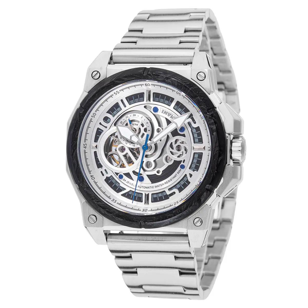 Invicta S1 Rally Automatic Men`s Watch w/ Skeleton Dial - 43mm Steel 69508