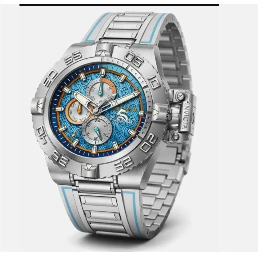 Invicta Subaqua Noma IV Men`s Watch - 50mm Light Blue White 49876