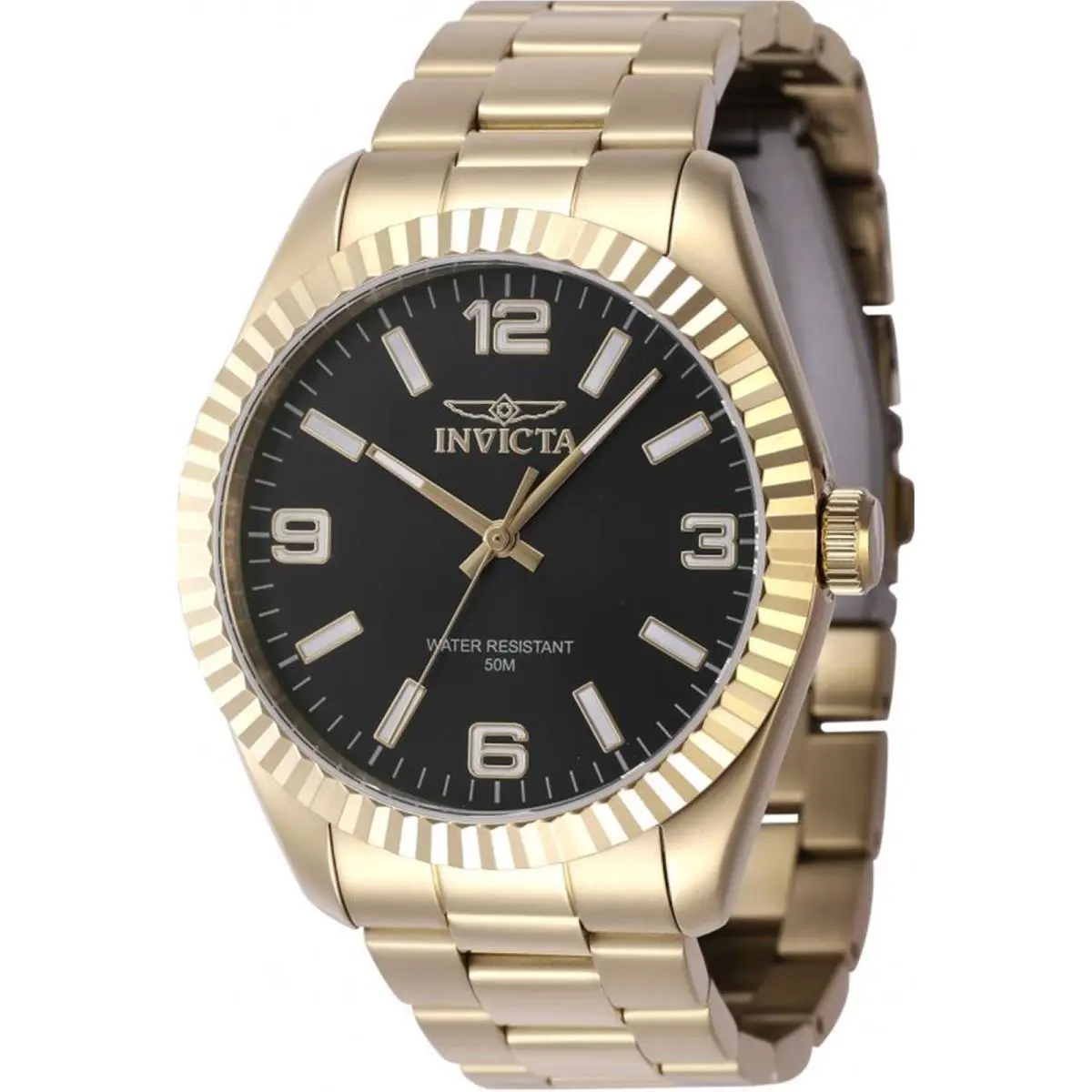 Invicta Men`s 47458 Specialty Quartz 3 Hand Black Dial Watch