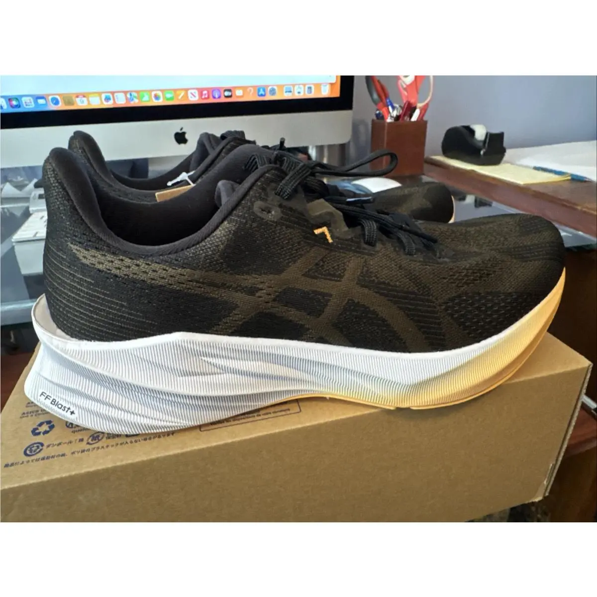 Asics shoes - ASICS Dynablast - Dynablast - 1011C077-003 - Black/Brown Stone 13