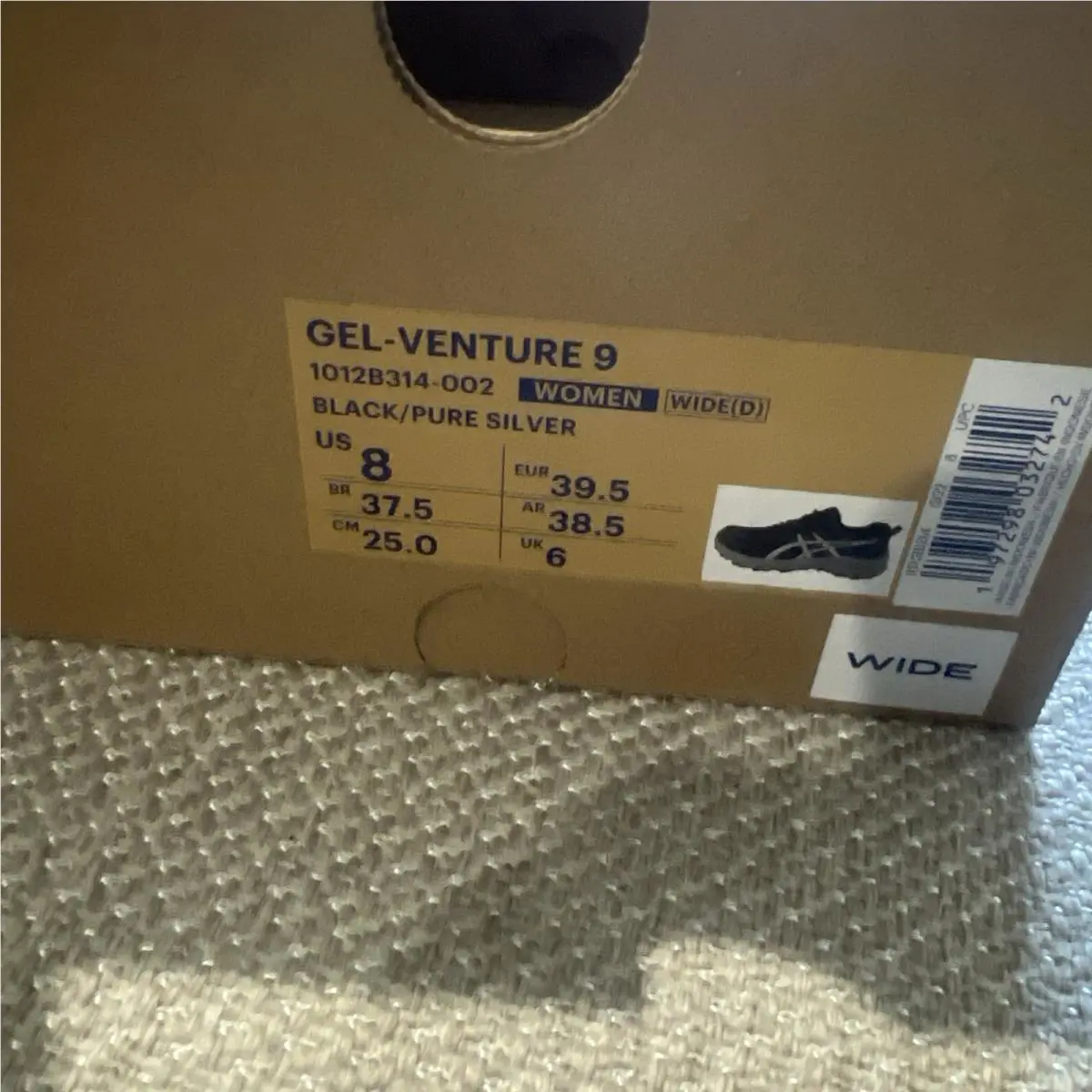 Asics shoes - ASICS GEL-Venture - 1012B314 - Black (UPC: 197298032742) 3