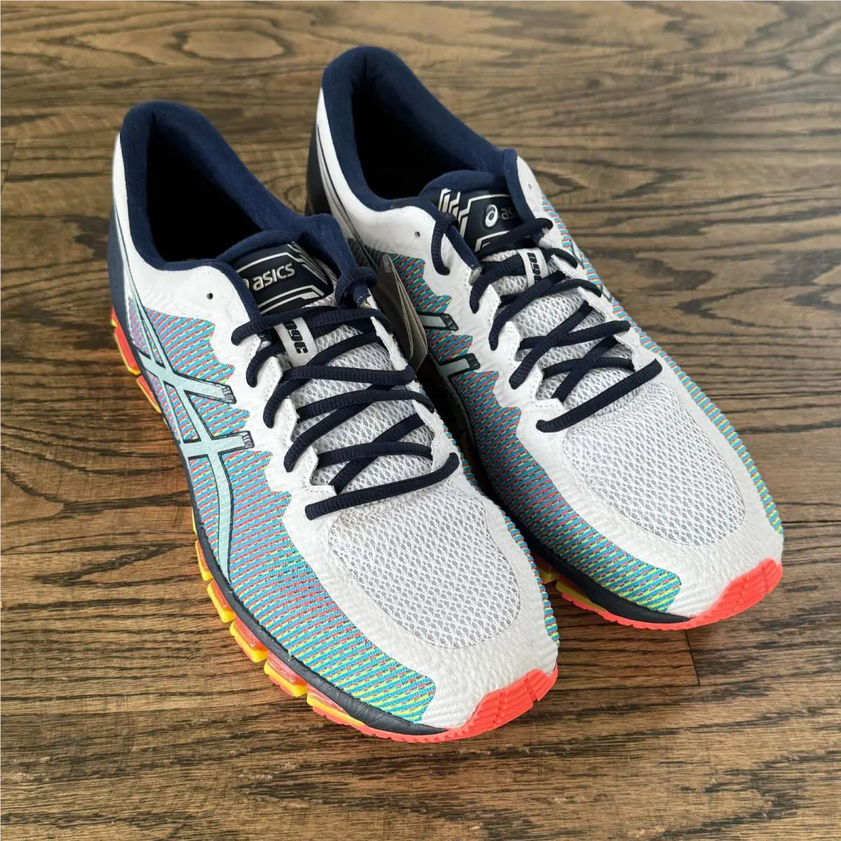 Asics shoes - ASICS Gel-Quantum 360 - T6G1N - White / Navy Blue / Yellow (UPC: 889436411440) 0