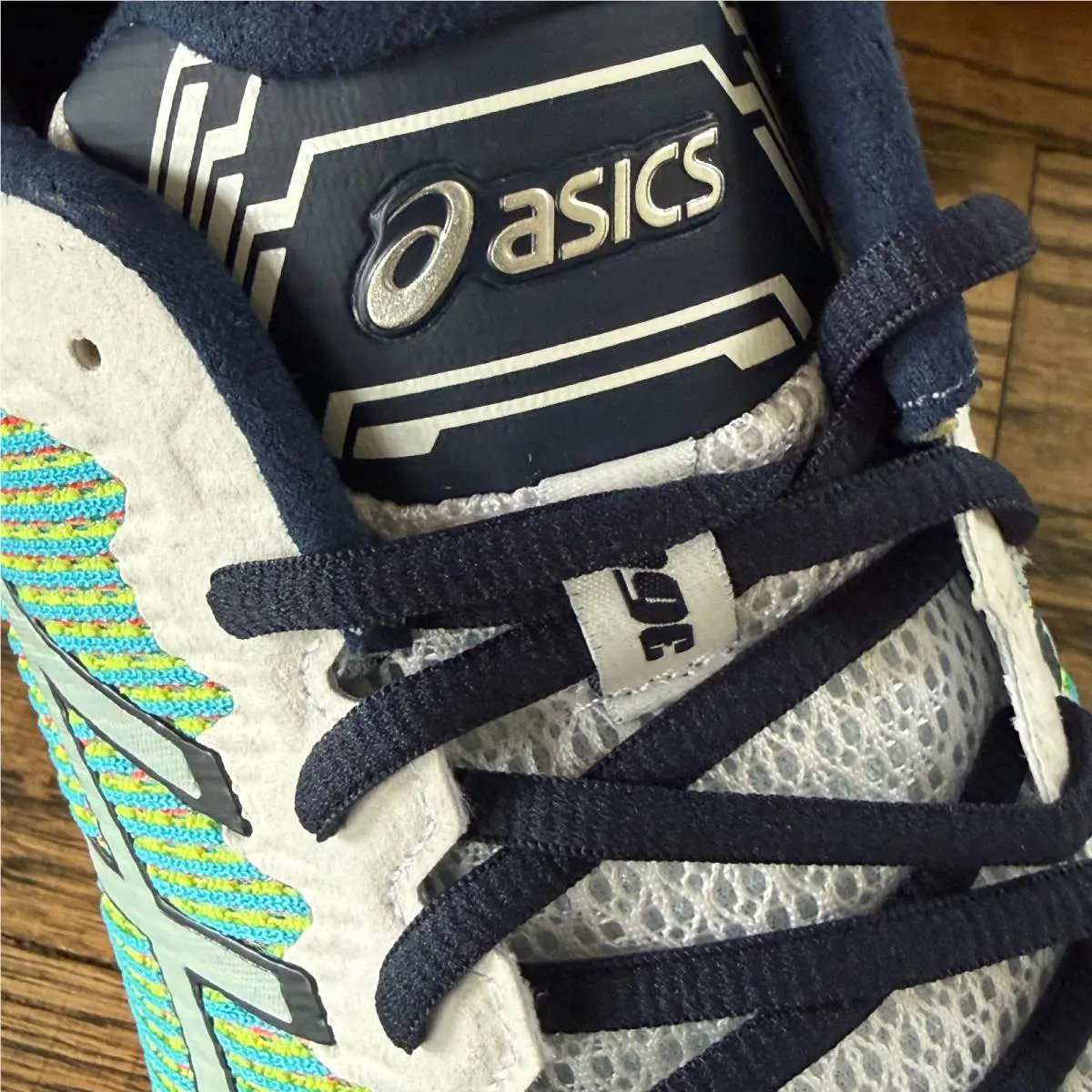 Asics shoes - ASICS Gel-Quantum 360 - T6G1N - White / Navy Blue / Yellow (UPC: 889436411440) 1