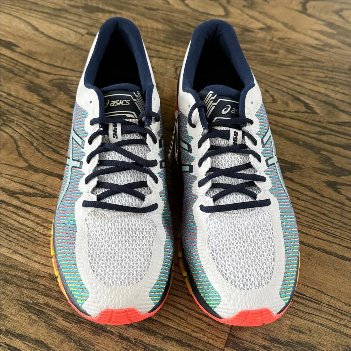Asics shoes - ASICS Gel-Quantum 360 - T6G1N - White / Navy Blue / Yellow (UPC: 889436411440) 3