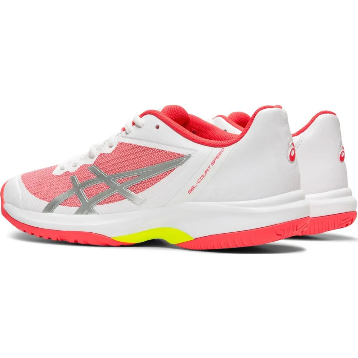 Asics shoes - ASICS GEL-Court Speed - Speed - E850N-110 - White/Laser Pink (UPC: 193604054132) 0
