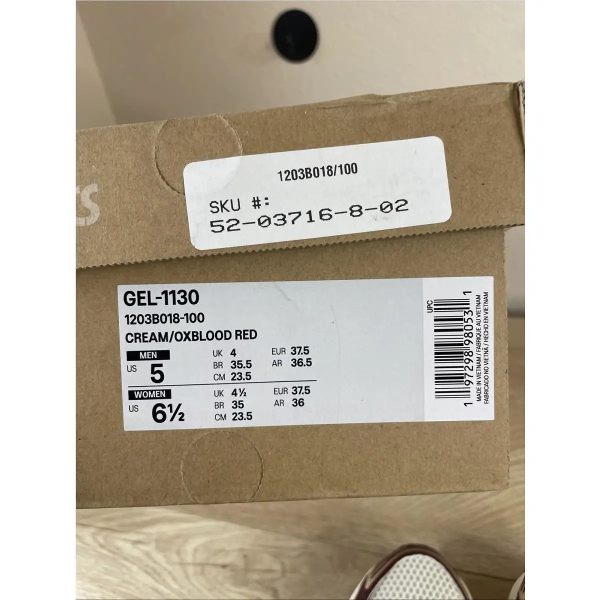 Asics shoes - ASICS Gel 1130 - Gel - 1203B018-100 - Ivory (UPC: 197298980531) 9
