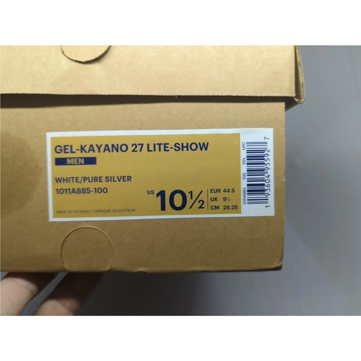 Asics shoes - ASICS GEL-Kayano - 1011A885-100 - White (UPC: 193604955927) 9