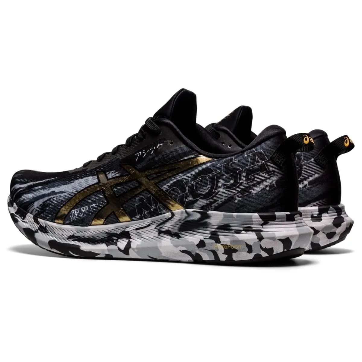 Size 8 - Asics Men`s Noosa Tri 13 Black/pure Gold 1011B021-001 - Black