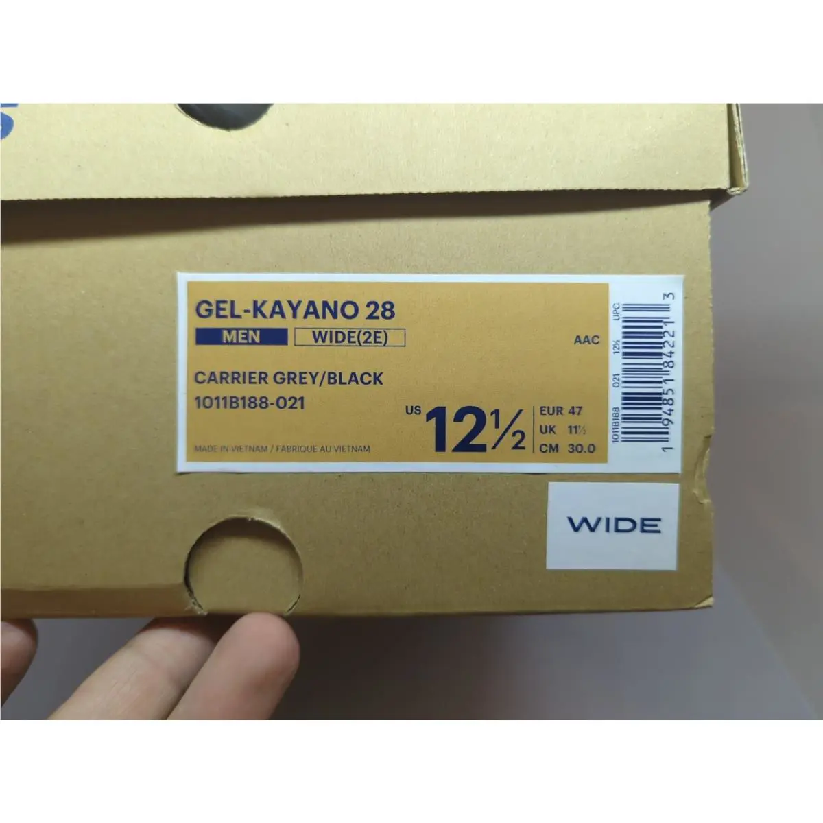 Asics shoes - Asics Gel-Kayano 28 - 1011B188-021 - arrier Grey/Black 9
