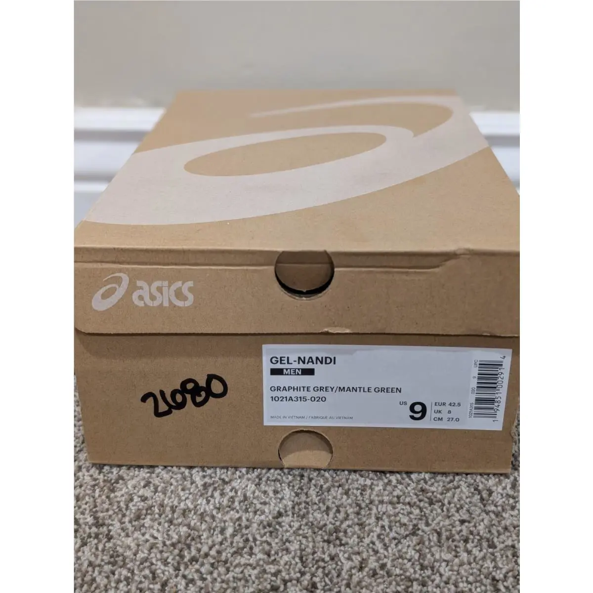Asics shoes - Asics	Gel Nandi - Nandi - 1021A315-020 - Gray/Green 6