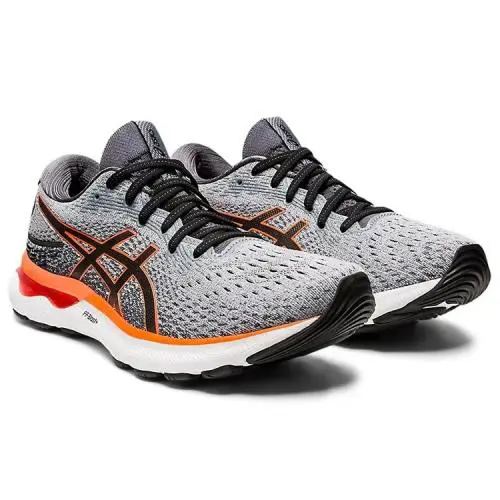 Asics Gel-nimbus 24 Men`s Sheet Rock/shocking Orange US 12.5 M