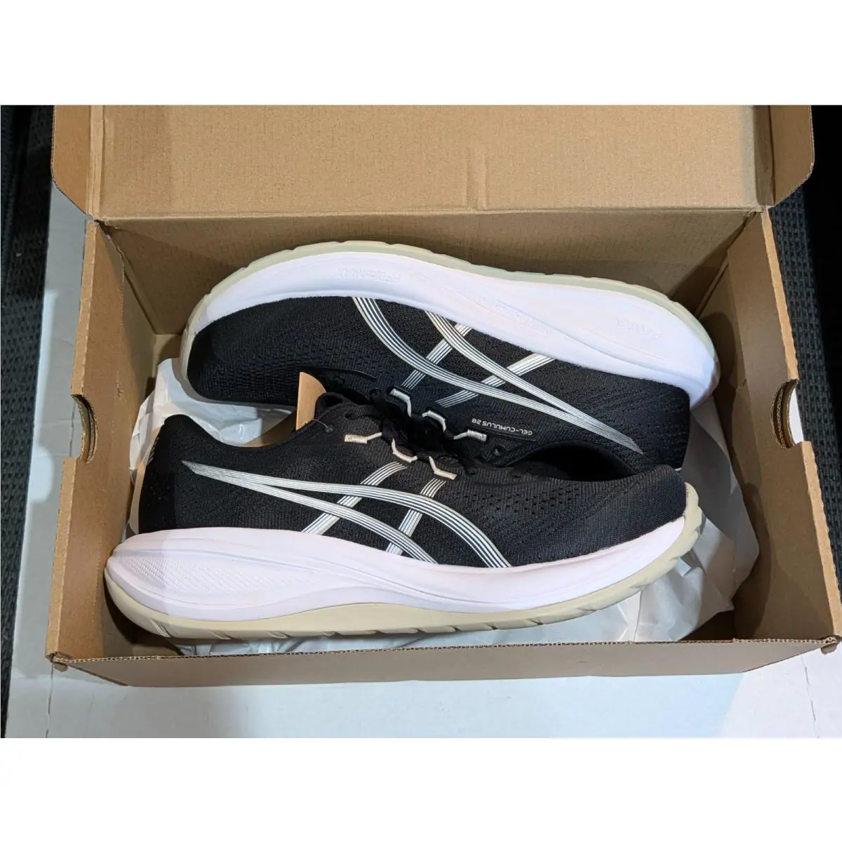 Asics Women`s Gel-cumulus 28 Running Shoes 11 US Black Gray