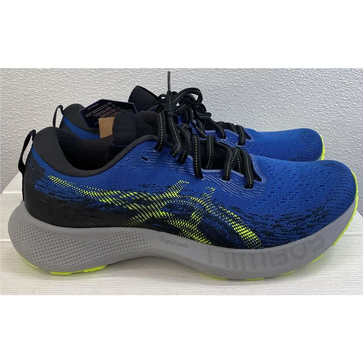 Asics Gel-nimbus Lite 3 Men`s 11.5 Lake Drive/hazard Green Mesh Running Sneakers