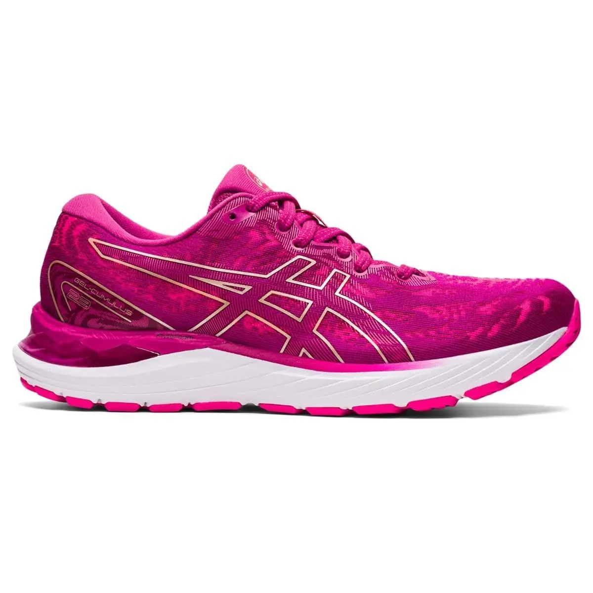 Asics Women`s Gel-cumulus 23 Running Shoes 7 US Fuchsia Red/champagne-rare - Fuchsia RED/Champagne