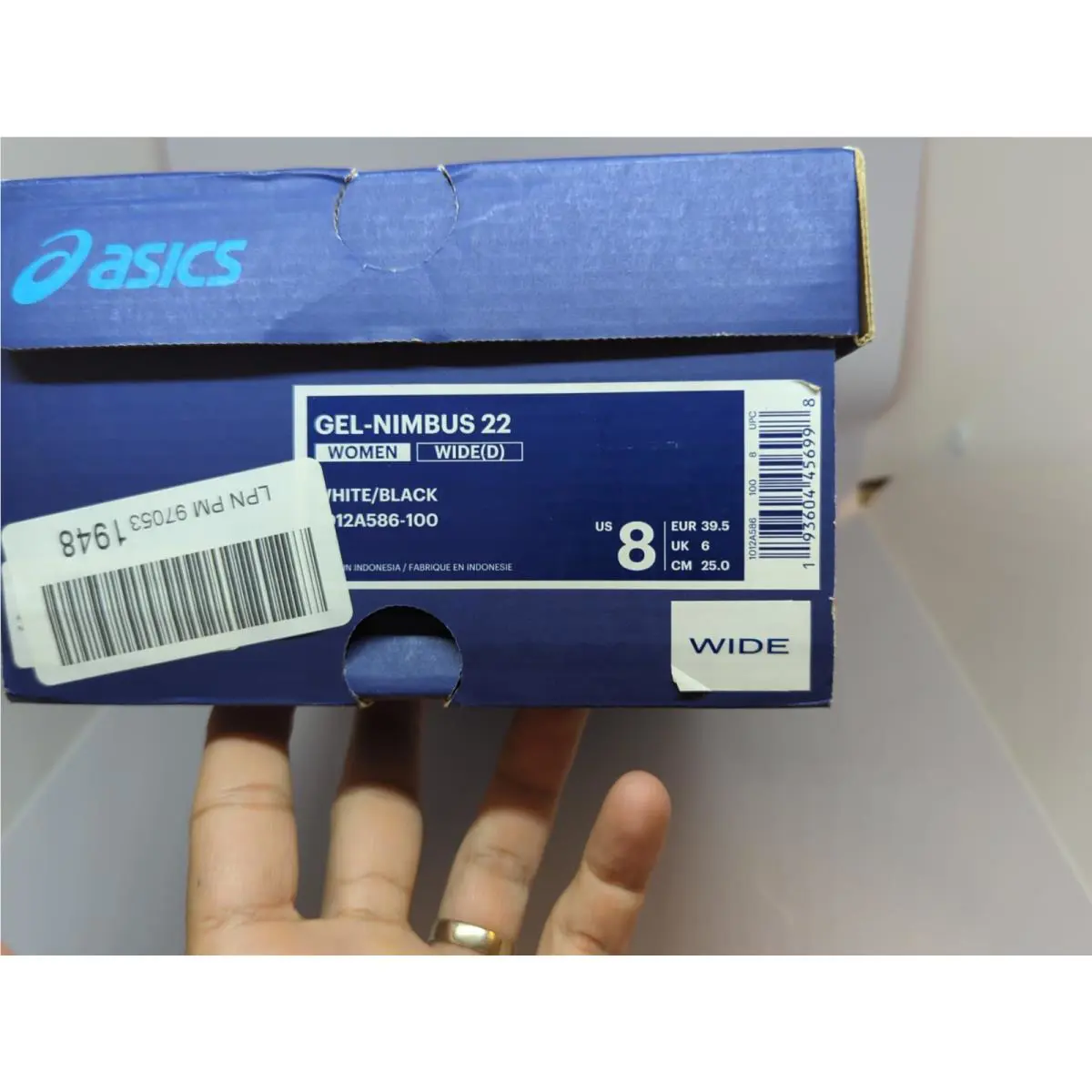 Asics shoes - ASICS GEL-Nimbus 22 - 1012A586-100 - White (UPC: 193604456998) 9