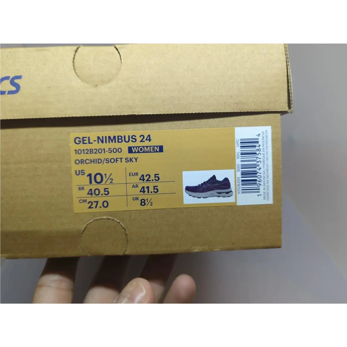 Asics shoes - ASICS GEL-Nimbus - 1012b201500 - Orchid/Soft Sky (UPC: 196074375813) 9