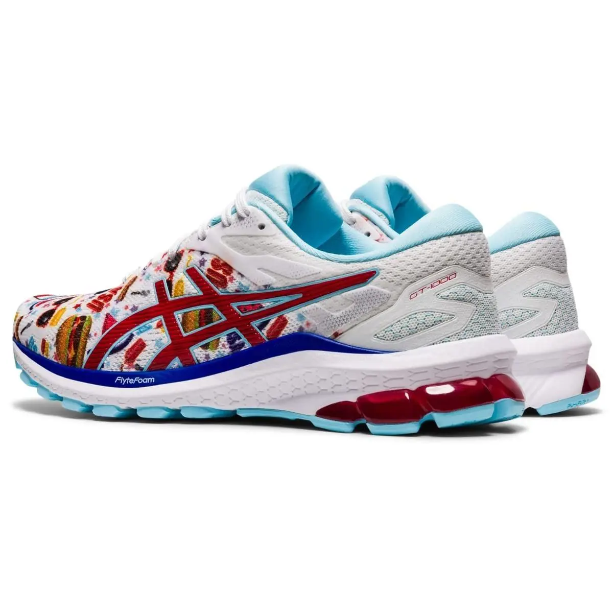 Asics shoes - ASICS Wmns GT 2000 10 - 1012B122-100 - White/Classic Red 2